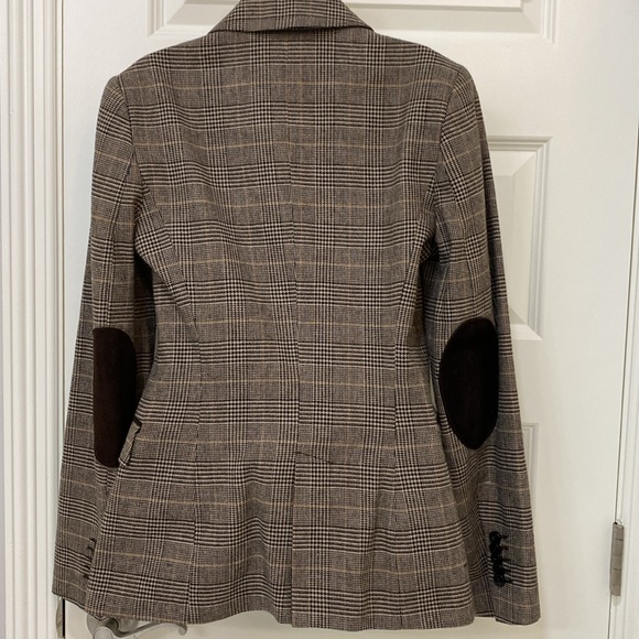 NWT Zara Woman Wool Blend Herringbone Blazer - Sz S - Picture 2 of 9